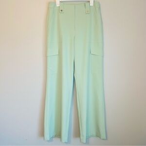 White House Black Market Light Green Wide Leg Pants